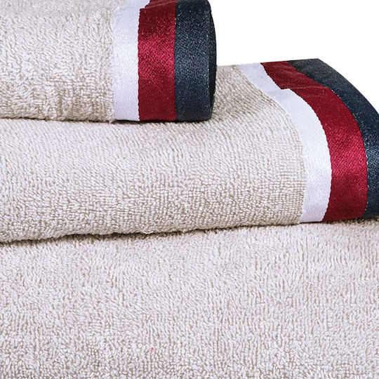 Greenwich Polo Club Set of Bath Towels 3 Pcs 3064 Light Gray Weight 520gsm