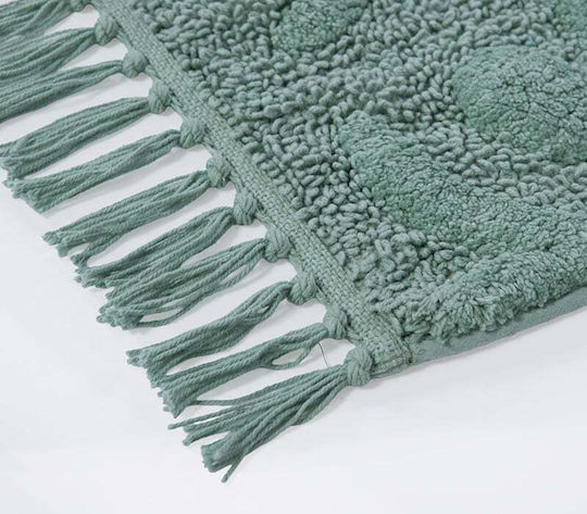 Nef-Nef Homeware Set Bath Mats Cotton Jetrix Green 60x90cm
