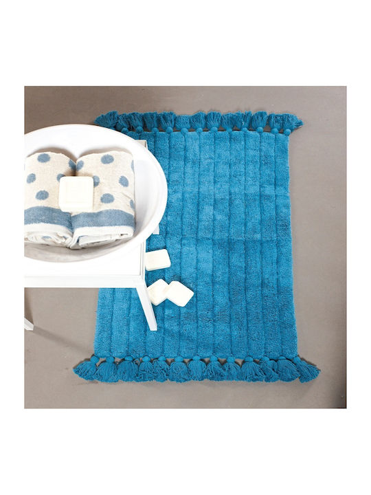 Kentia Bath Mat Cotton Nova 000069611 01 Blue 70x110cm