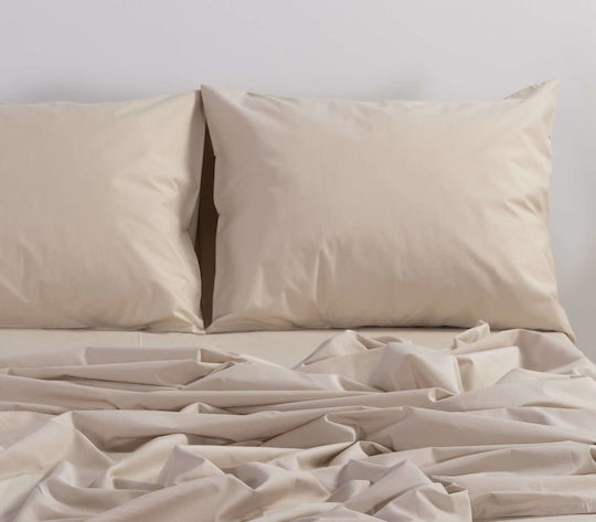 Nef-Nef Homeware Чаршаф Единично с Ластик 100x200+30см. Basic Светлосиньо