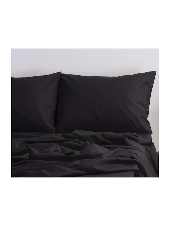 Nef-Nef Homeware Cearșaf Single cu Elastic 100x200+30cm. Basic Gri deschis