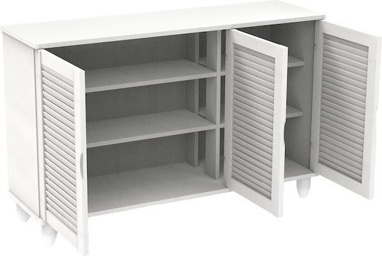 Ξύλινη Παπουτσοθήκη 110x33x77cm