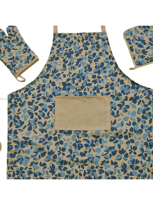 Das Home Kitchen 0723 Küchenschürze Blau 30x18cm 537000100723 3Stück