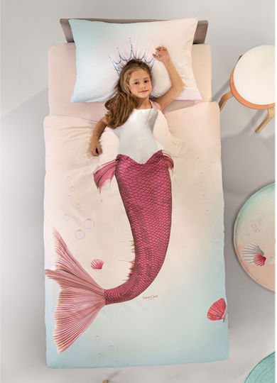Saint Clair Single Set Mermaid Multicolour 170x250cm