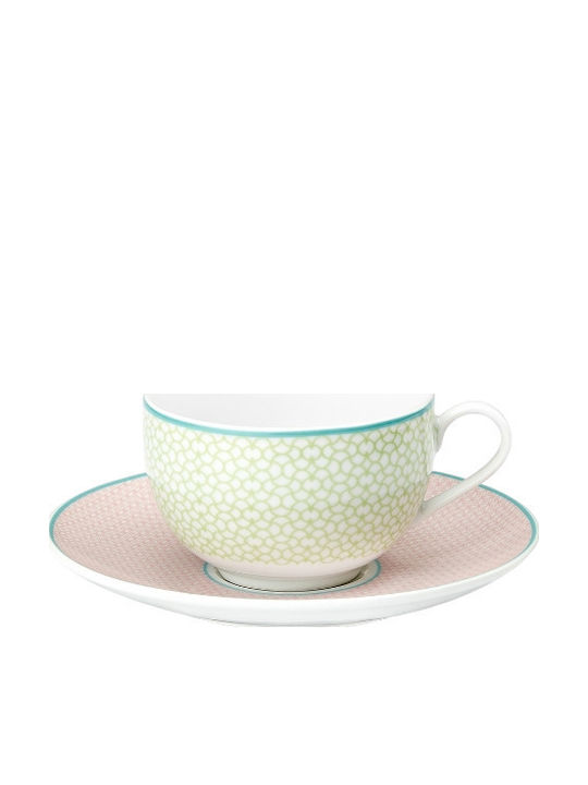 Cryspo Trio Set Căni Ceai Din porțelan Roz 220ml 6buc