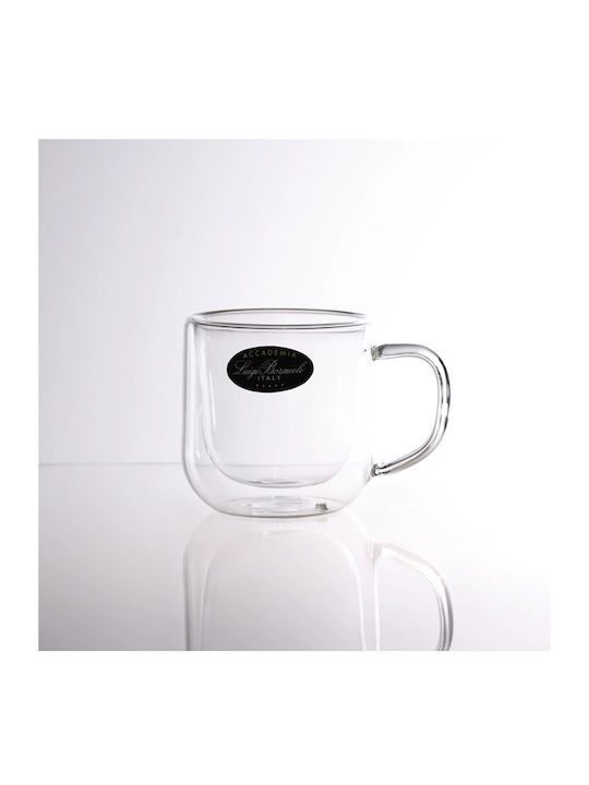 Luigi Bormioli Set de căni Espresso Glass White 2buc