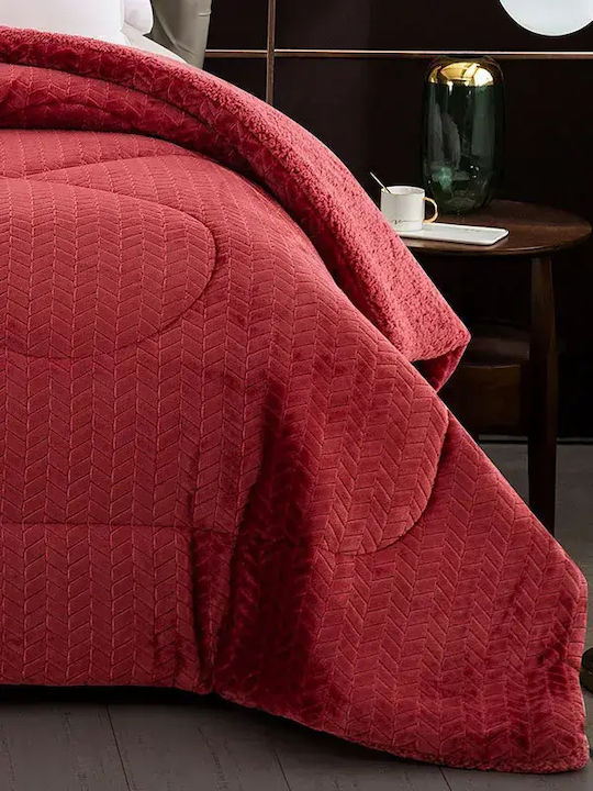 Sunshine Duvet Cover Queen 220x240cm Faux Fur/Sheepskin 04 Elephant