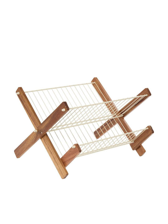 Marva Στραγγιστήρι Νεροχύτη Ξύλινο Μπεζ 38x27x26cm