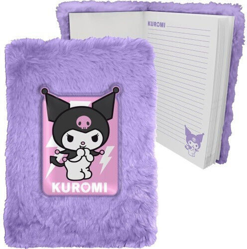 Kids Licensing Hello Kitty Kuromi Plush Carnet A5 Cu dungi Violet