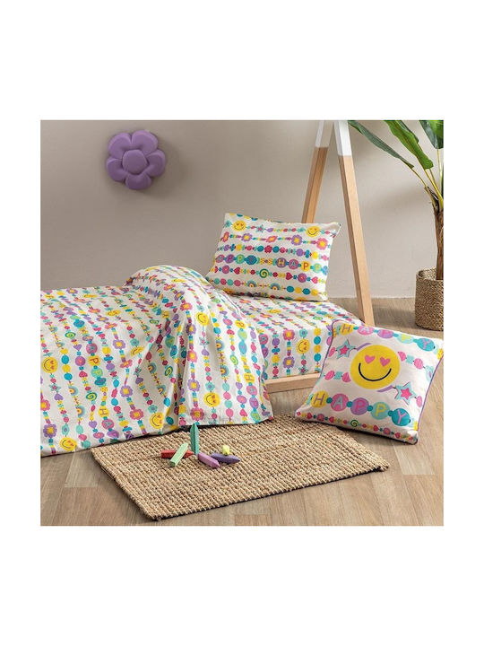 Palamaiki Set Baby Sheets Crib Cotton Fitted My Kingdom Multicolour 70x140cm