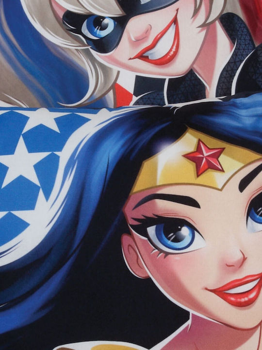 Das Home Παιδικό Διακοσμητικό Μαξιλάρι DC Super Hero Girls Πολύχρωμο 40x40εκ.