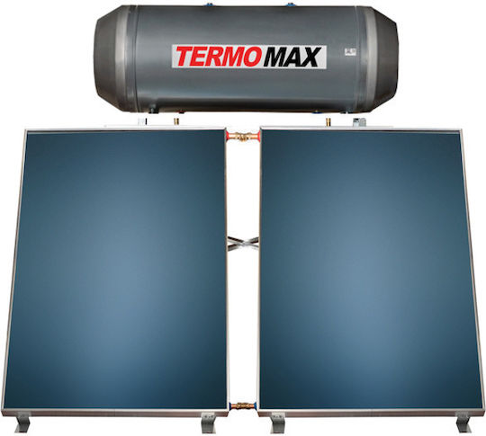 Termomax Ηλιακός Θερμοσίφωνας 160lt Glass Τριπλής Ενέργειας 3τ.μ. Επιλεκτικός