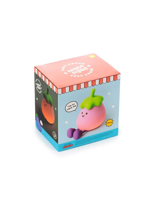 Puckator Lumini LED Lampă De Noapte Foodiemals Egg Plant Lamp08