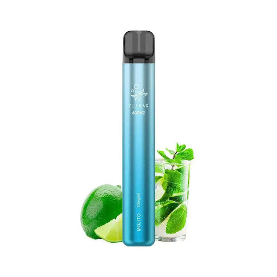 Elf Bar 600 V2 Țigară Electronică De Unică Folosință 600 Inhalări Mojito 2ml 20mg Verde