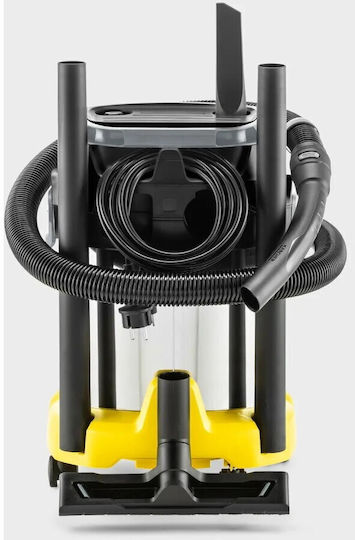 Karcher KWD 3 S Прахосмукачка за Мокро/Сухо 1000W с Неръждаем Контейнер 17л