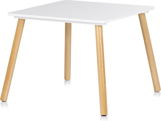 Kids Table for Painting made of Wood White Chipolino