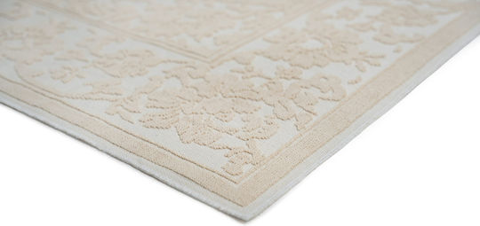 Tzikas Carpets Flora 384 119 Σετ Καλοκαιρινά Χαλιά Κρεβατοκάμαρας Βαμβακερά Εκρού 391-0-335-00384-119 3τμχ