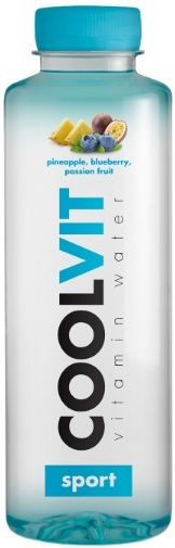 Coolvit Βιταμινούχο Νερό Sport με Γεύση Ανανά,Βατόμουρο και Φρούτα του Πάθους 0.5lt