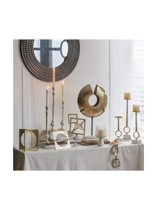 Artekko Noble Gold Metallic Tabletop Decor 20.3x17.8x25.4 Cm