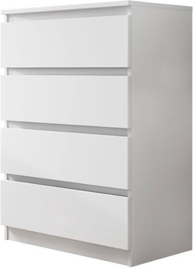 Συρταριέρα Κρεβατοκάμαρας Ξύλινη Juniper 4s με 4 συρτάρια Φυσικό 70x40x100εκ.