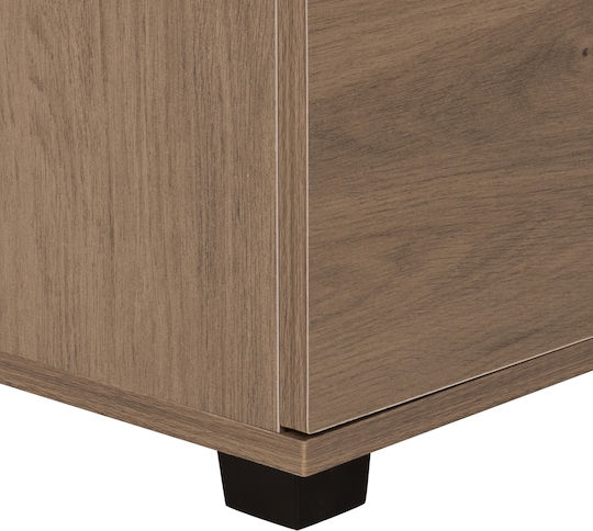 Wooden Bedroom Chest of Drawers with 4 Drawers Dark Olive 80x40x83cm