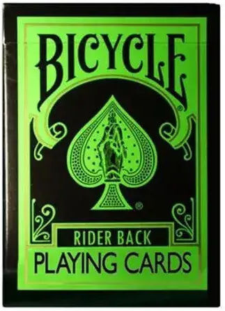 Cărți de Joc Bicycle Rider Back Reverse Verde și Negru
