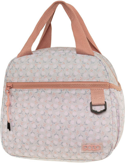 Polo School Insulated Lunch Bag 6 Litre Pink 29x15x22cm