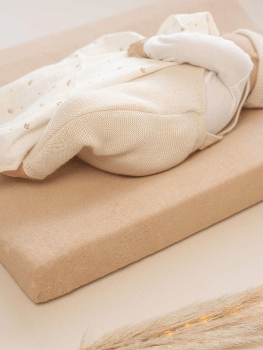 Trois Kilos Sept Κάλυμμα Αλλαξιέρας από Ύφασμα Λευκό 50x70cm
