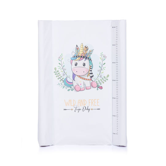 Tega Baby Hard Changing Pad Unicorn made of Fabric White for Bed 50x70cm