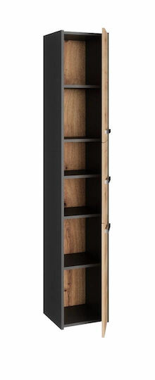 Cabinet de baie L30xA30xÎ170cm Stejar