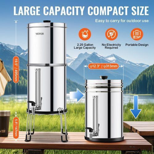 Vevor Water Filtration System Countertop ZLLSQ225GALH4MJ8HV0