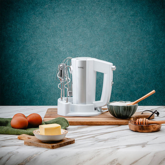 Rosberg R51110K Hand Mixer 300W White