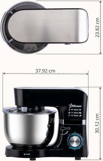 Starcrest Mixează 1500W cu Vas din Oțel Inoxidabil 5.5lt