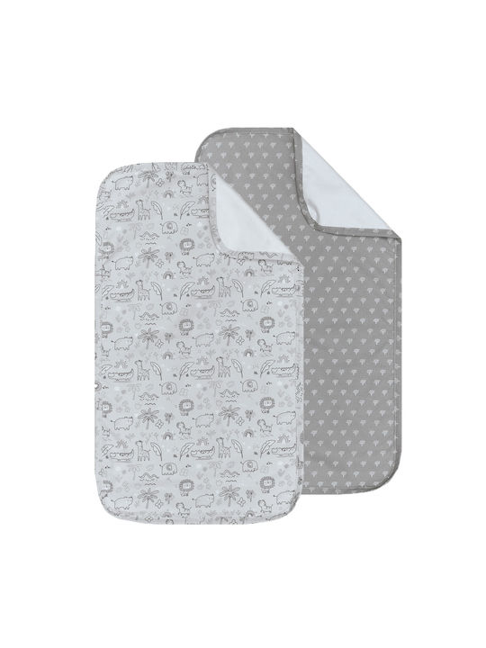 Kentia Cungo Baby Burp Cloth Multicolour 72x42cm. 2pcs