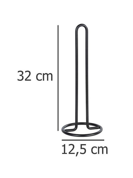 Wenko Metallic Black Paper Towel Holder 12.5x12.5x12.5cm