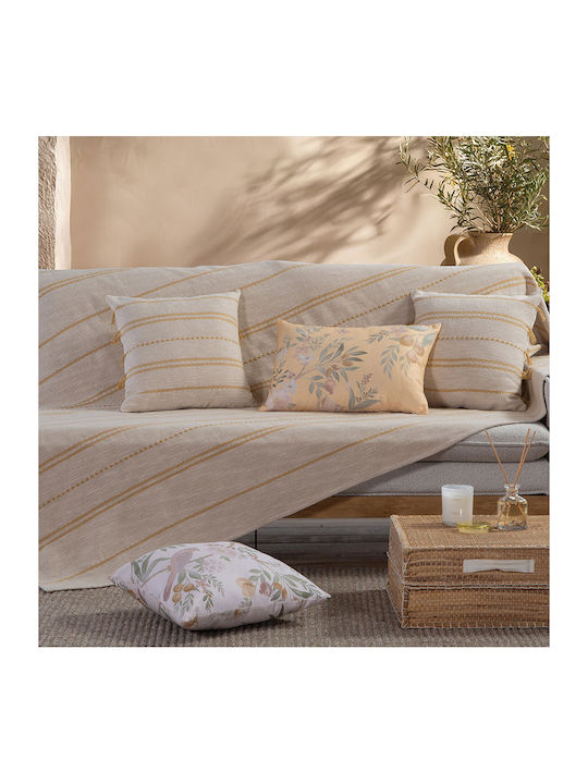 Nef-Nef Homeware Bleeze Decken & Couchdecken Viersitzer-Sofa Überwurf 180x350cm Natürliche Gelb