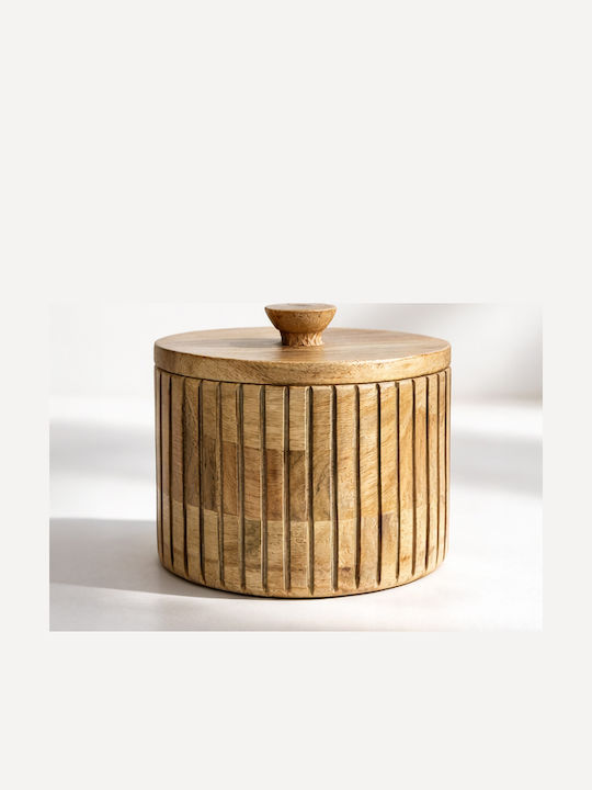 Kaemingk Διακοσμητικό Κουτί Ξύλινο 15.5x15.5x12cm