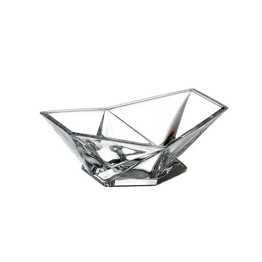 Bohemia Origami Dekorative Schüssel Kristall Transparent 22x22x8cm 1Stück Bohemia Origami Dekorative Schüssel Kristall Transparent 22x22x8cm 1Stück