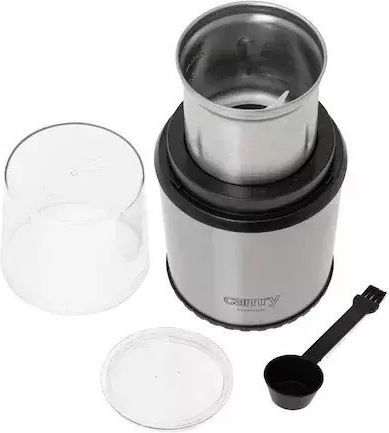 Camry CR 4444 Râșniță Electrică de Cafea 400W cu Capacitatea de Măcinare a Boabelor 75gr Argintie