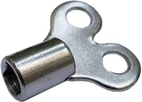 Set of 5 Radiator Air Vent Keys Metal Flat Side Notch