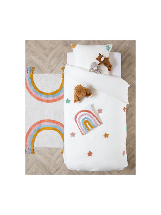 Atmosphera Set Kids Duvet Cover Single with Pillowcase White 140x200cm