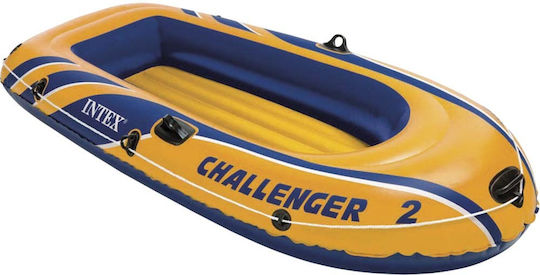 Intex Chalenger 2 Inflatable Boat 2 People Blue with Oars & Pump 236x114cm