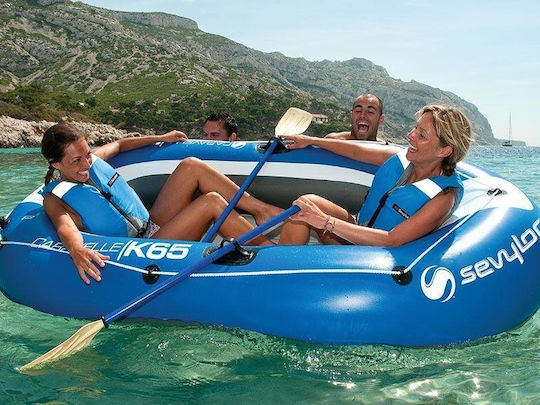 Sevylor Caravelle KK65 2016 Inflatable Boat 2 People Blue with Oars & Pump 228x120cm