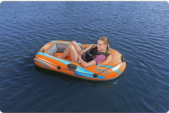 Bestway Inflatable Boat for 1 Person Orange 162x96cm Orange