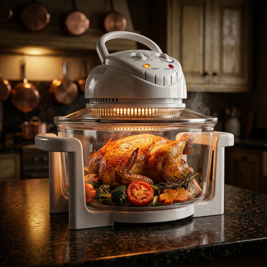Newest CKF-5D Halogen Oven Cooker 17lt White