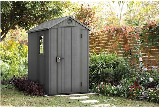 Kunststoff Gartenhäuser Darwin mit Lüftungsschlitzen M1.26xB1.85xH2.05m