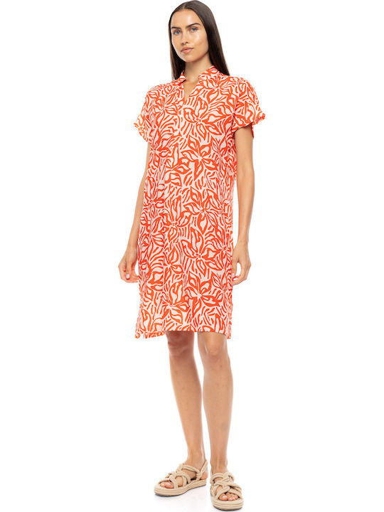 Pink Label Damenkaftan Für Strand Coral Flower