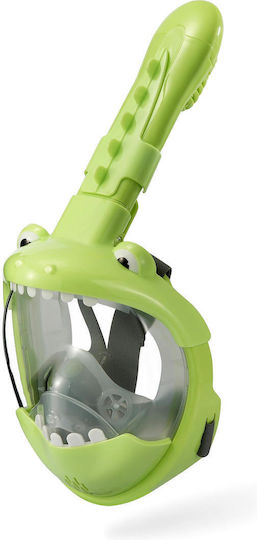 Thenice Kf-2 Children's Sea Mask Crocodile Full Face Snorkel Mask Xs S 02723