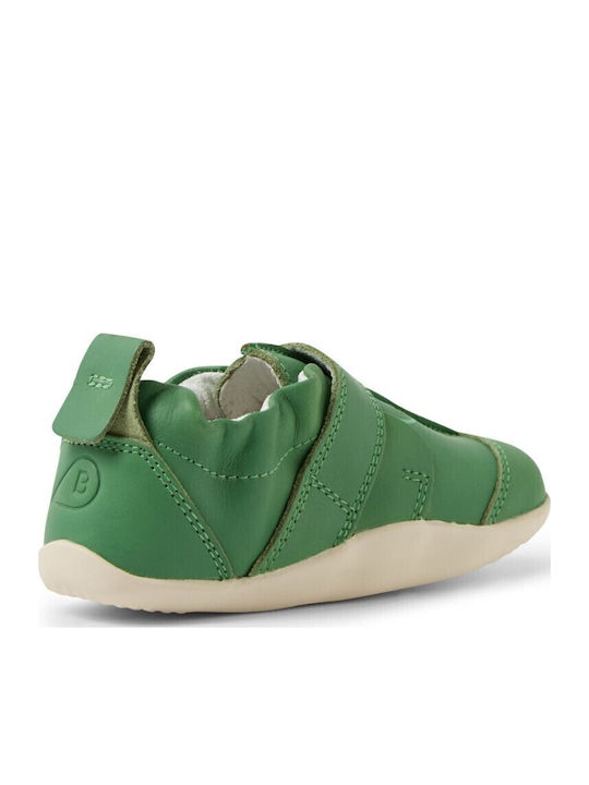 Kids Sneakers with Hoop & Loop Closure Green