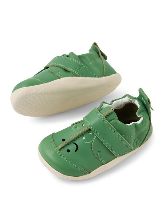 Kids Sneakers with Hoop & Loop Closure Green